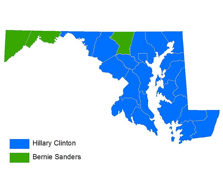 File:Maryland Democratic Primary Results 2016.jpg