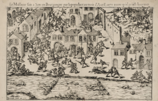 <span class="mw-page-title-main">Massacre of Sens</span> French religious riot in 1562