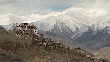 Matho Gonpa near Leh in Ladakh, the only representative of the Sakyapa sect of Tibetan Buddhism in Ladakh. Matho Monastery.jpg