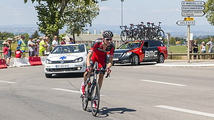 Michael Schar durant le Tour de France 2015