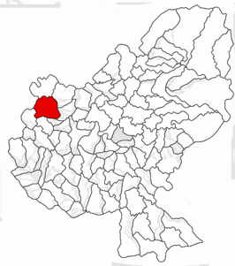 Kaart van Miheșu de Câmpie