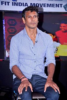 Milind Soman at the NDTV Marks for Sports event 12.jpg