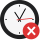 Stop icon with clock