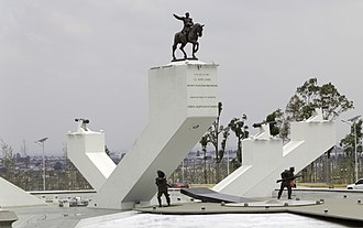 Equestrian statue of Ignacio Zaragoza, 2012 Monumento al General Ignacio Zaragoza -265.jpg
