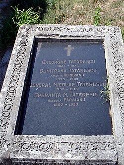 Mormantul lui Gheorghe Tatarescu la Curtisoara, Dolj