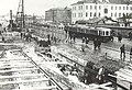 Maskavas metro pirmās līnijas celtniecības darbi.