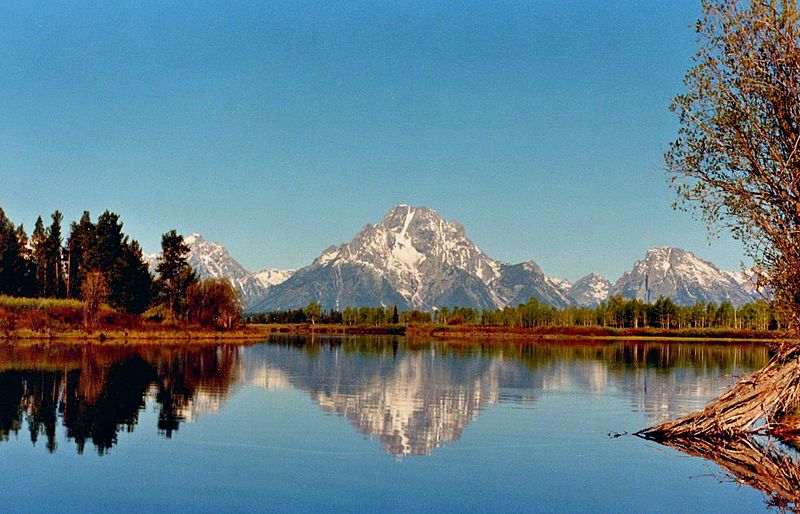 File:Mount Moran morning reflection.jpeg