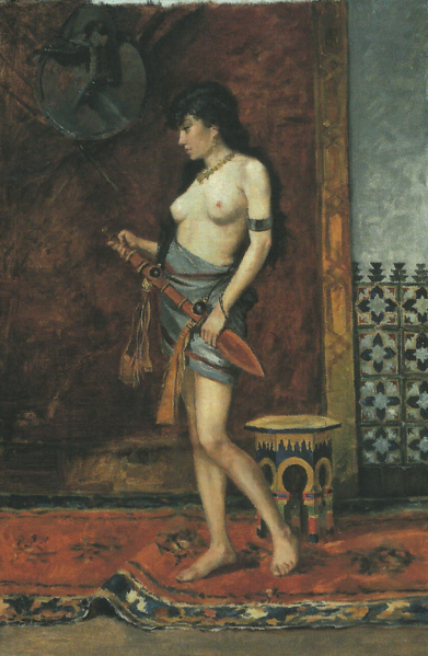 File:Mulher em Cenário Mourisco (c. 1886-1889) - D. Carlos de Bragança (Paço Ducal de Vila Viçosa).png