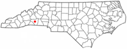 Lokalizacja Ruth w Północnej Karolinie