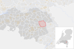 Locatie van de gemeente Gemert-Bakel (gemeentegrenzen CBS 2016)