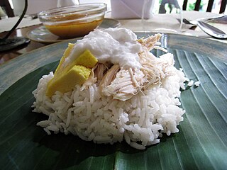 Coconut rice coconut-flavoured rice