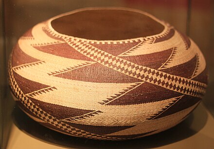 Pomo basket (collected in 1905) in the Ethnological Museum of Berlin