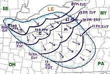 Track of the Ohio Fireworks Derecho Ohio Fireworks Derecho.jpg