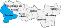 Okres Rožňava in Slovakia