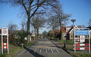 Oldeholtpade Village in Friesland, Netherlands