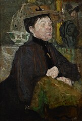 Portrait of Mrs Getter – two-sided painting