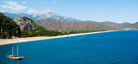 A beach near Olympos