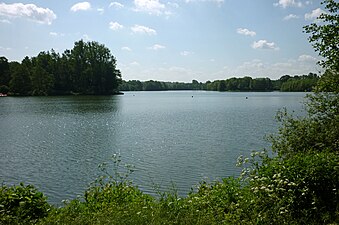 De Rubbenbruchsee, één der beide recreatieplassen van Osnabrück (de andere is de grotere Attersee)
