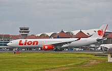 A Lion Air Airbus A330-300 at Ngurah Rai Airport