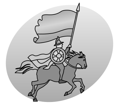 File:P rider with flag grey.svg