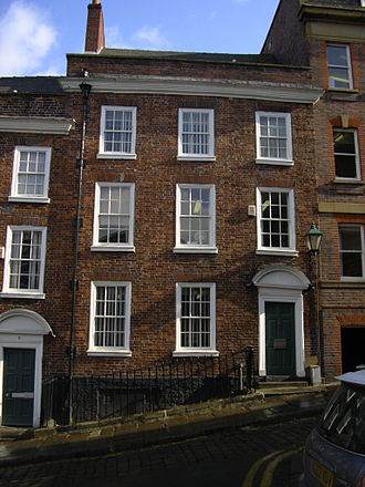 A house on the east side of Paradise Square. Paradise Square, Sheffield.JPG