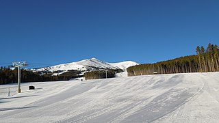 The eastern side of Peaks 7 and 8 as viewed from the bottom of the Independence SuperChair