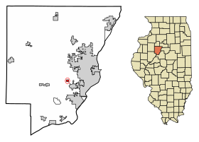 Peoria County Illinois Incorporated and Unincorporated areas Norwood Highlighted.svg