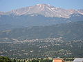 Pikes Peak viewed from Colorado Springs
