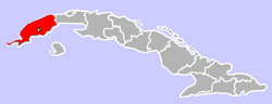 Pinar del Río na mapě