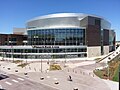 Die Pinnacle Bank Arena, Spielstätte der College-Basketballmannschaften der Frauen und Männer