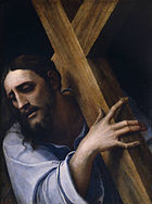 Piombo, haçı taşıyan İsa, Madrid, Prado Museum.jpg