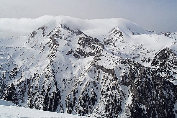 Pirin scenery in winter