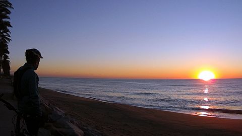 sunrise in Vilassar de Mar Beach, Barcelona