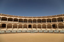 Plaza de Toros de Ronda, where the bullfighting scenes were shot Plaza de Toros de Ronda Spain - Les arenes de Ronda Espagne - Picture Image Photography (14749877019).jpg