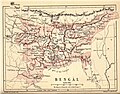 La presidenza del Bengala in una mappa del 1880.