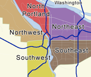 <span class="mw-page-title-main">Neighborhoods of Portland, Oregon</span> 95 sections of the large Pacific Northwest city