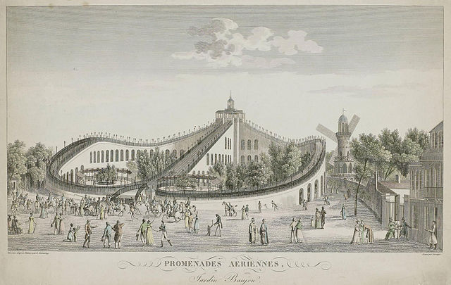 The Promenades-Aériennes in Paris, 1817