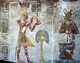 Ramzes III. pred Ozirisom