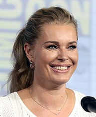 Rebecca  Romijn portrays Number One/Una Chin-Riley in Star Trek: Discovery and Star Trek: Strange New Worlds