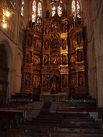 Burgos Katedrali'nin ana sunağı.