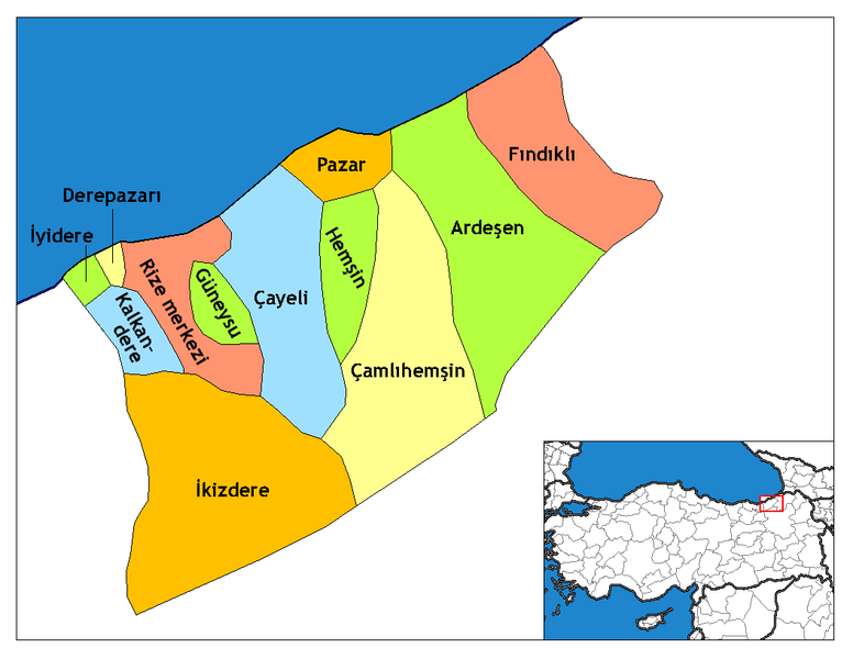 File:Rize districts.png