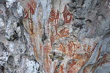 Rock painting in Misool, Raja Ampat, Indonesia Rockpainting di Misool, Raja Ampat.jpg