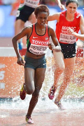 <span class="mw-page-title-main">Rosefline Chepngetich</span> Kenyan steeplechase runner
