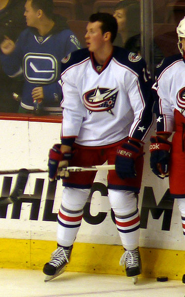 Johansen with the Blue Jackets in November 2011