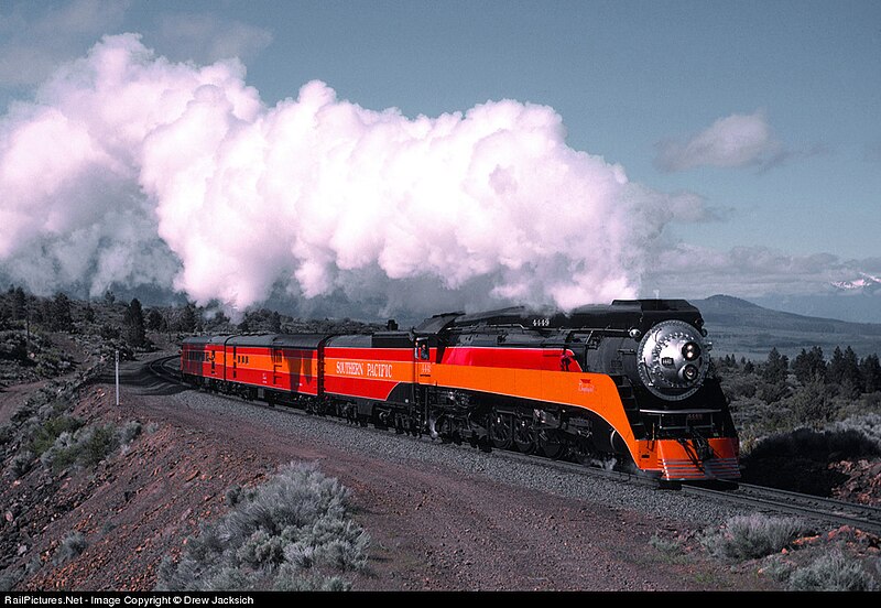 File:SP 4449 at Milepost 364 east of Andesite, CA 1989.jpg