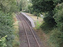 Sampford Courtenay, photographed in 2016 Sampford Courtenay Station, Dartmoor railway, Devon.jpg