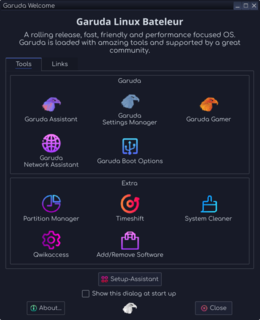 <span class="mw-page-title-main">Garuda Linux</span> Arch-derived Linux distribution