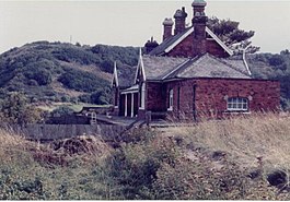 S andsend железнодорожная станция (сайт), Йоркшир, 1981 (географическое положение 3276292).jpg 