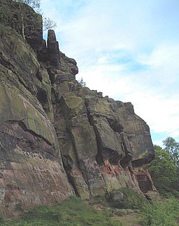 Sandstone Outcrop on Helsby Hill - geograph.org.uk - 11579