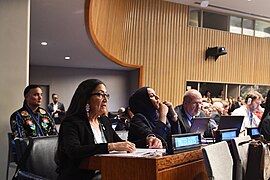 Secretary of the Interior Deb Haaland traveled to New York City to represent the United States at the United Nation’s 23rd Permanent Forum on Indigenous Issues on 15 April 2024 - 1.jpg